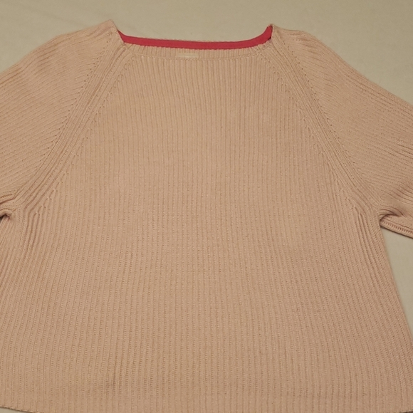 Lou & Grey Pink Ribbed Oversided Sweater - Picture 7 of 15